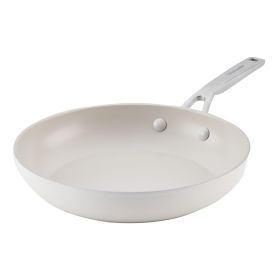 Hard-Anodized Ceramic Induction Skillet, 10-Inch, Porcelain White